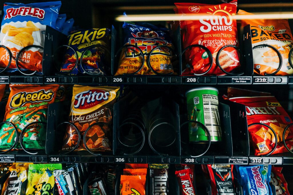 máquina de alimentos ultraprocessados
