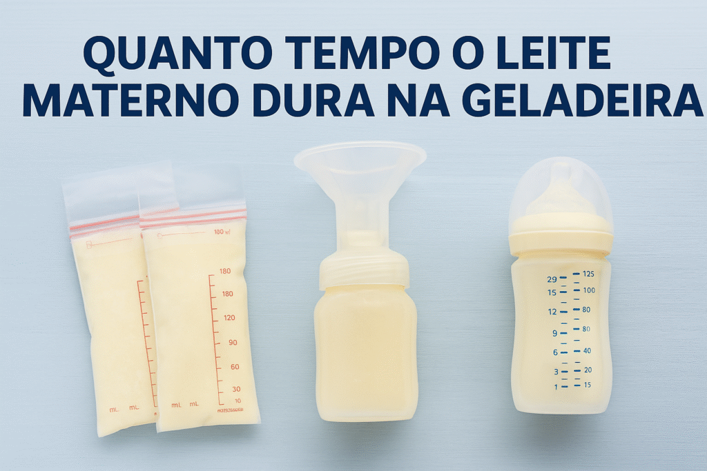 leite materno na geladeira